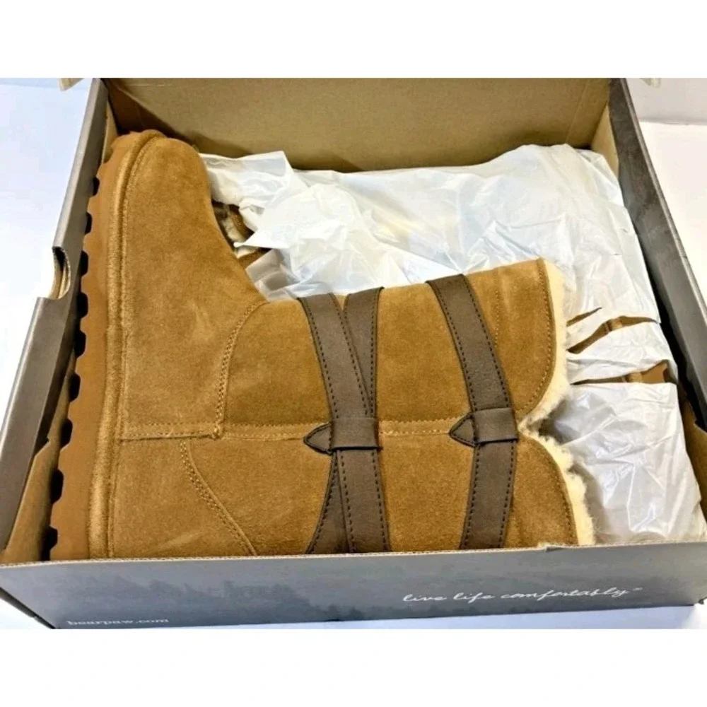 BearPaw Shelby 2012W Hickory II Women's Size 6 Wool Sheep‎ Skin #1398